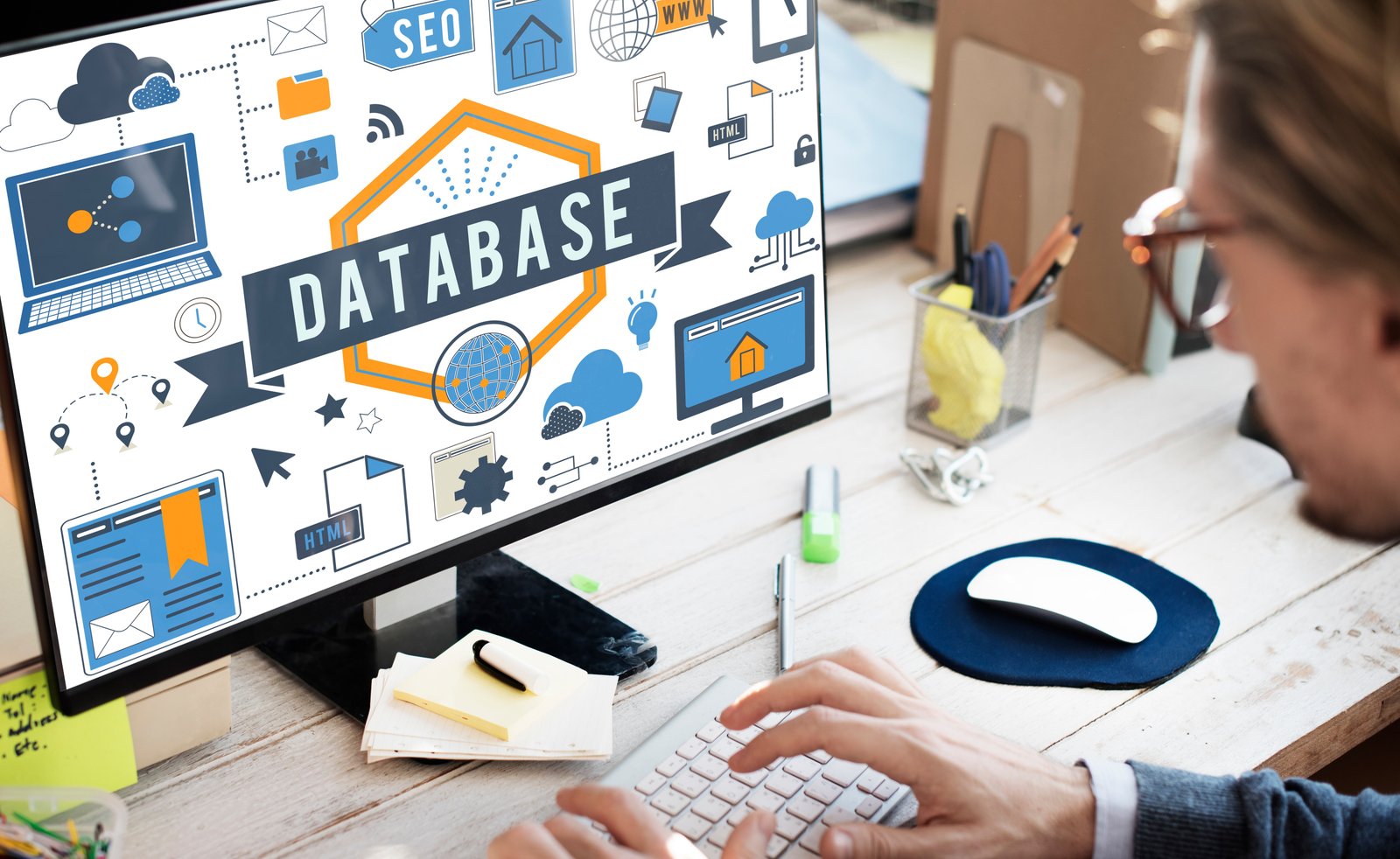 database computer system digital storage concept